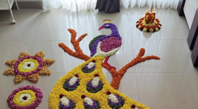 15+ Simple Onam Pookalam Designs: Easy Onam Pookalam Design Ideas for Home & Office onam pookalam design photos latest