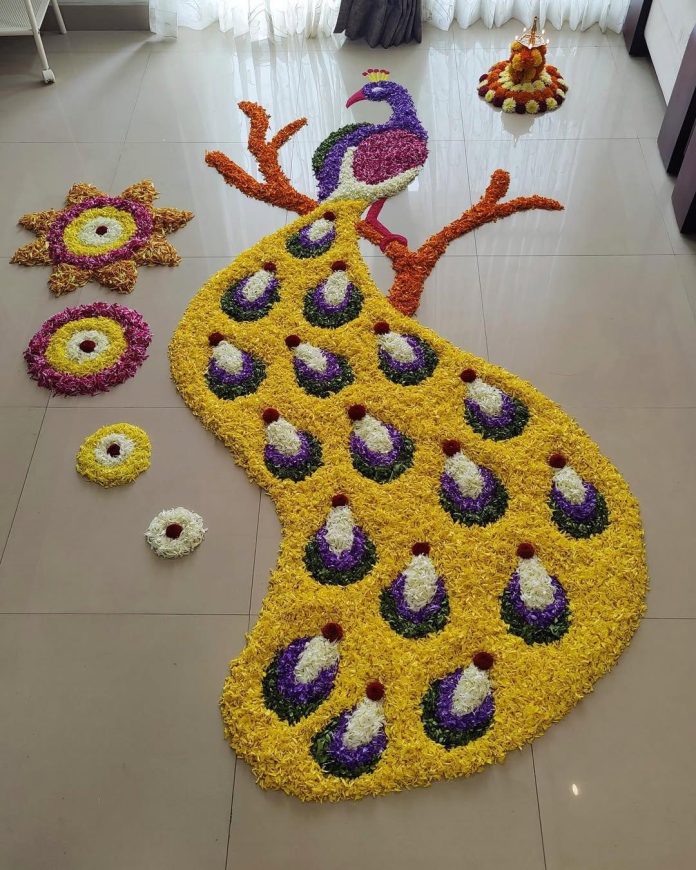 onam pookalam design photos latest