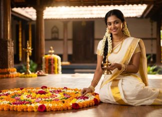 Viral Onam AI Photo Prompts For Girls: How To Create Kasavu Saree Photos On Chat GPT & Gemini onam prompt for girls
