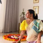 parvathy thiruvothu onam look in kerala saree