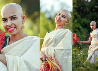 Embracing Life Beyond Hair Loss: Renu Sudhi Wins Hearts with Powerful Onam Photoshoot renusudhi onam photoshoot