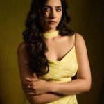 rukmini vasanth in toxic music launch outfit images