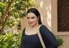 shweta menon in Midnight Blue Embellished Anarkali photos