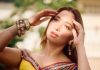 tamanna in yellow saree with red border vvaan launch look photo