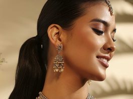 Top BIBA Jewellery Sets to Style with Sarees: Best Chokers, Necklaces & Jhumkas Gold Plated Brass Statement Necklace Set biba