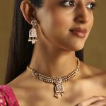 White Stone Necklace Set biba