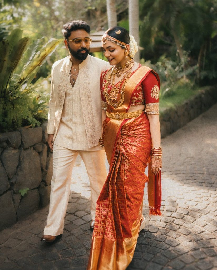 ahaana krishna wedding saree photos