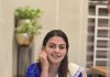 anusree in saree with trending makeup style photos