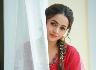 Bhavana bhavana in party wear Royal Magenta Kurta Set photos