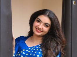 Malavika malavika nair in blue saree photos