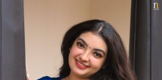 Malavika malavika nair in blue saree photos