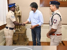 CM Joseph Vijay Felicitates Heroic Cop Velmurugan at Secretariat for Daring Gutkha Bust news