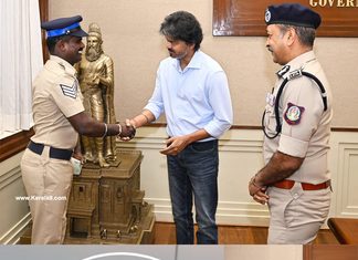CM Joseph Vijay Felicitates Heroic Cop Velmurugan at Secretariat for Daring Gutkha Bust news