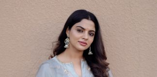 Nikhila Vimal nikhila vimal in pastel gray traditional Indian Anarkali set photos