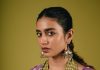Priya Warrier priya varrier in violet long length top with palazzo pants outfit photos