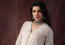 samantha ruth prabhu in cream tunic with delicate white thread embroidery chikankari style photos