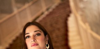 Tamanna Bhatia tamanna bhatia in contemporary three piece pinstripe power suit featuring a classic menswear inspired design photos