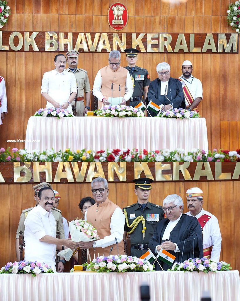 Om Prakash Mathur Takes Charge as the th Governor of Kerala