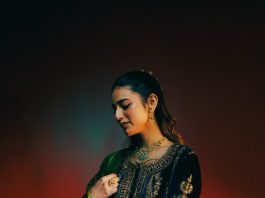Priya Warrier priya warrier in short tunic style kurta is crafted from a deep royal blue fabric design photos