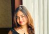 Shaalin Zoya shaalin zoya in dark party wear out with net sleeves design photos