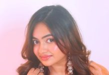 Shaalin Zoya shaalin zoya in soft peach dress looking good in after weight loss photos