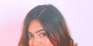 Shaalin Zoya shaalin zoya in soft peach dress looking good in after weight loss photos