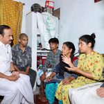 vd satheesan visited Cheranalloor accident Victims Daughter bhadra keerthi
