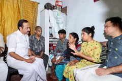 Cheranalloor Road Accident: CM VD Satheesan Visits Victim’s Family, Promises Uncompromising Action and Stricter Safety Standards vd satheesan visited Cheranalloor accident Victims Daughter bhadra keerthi